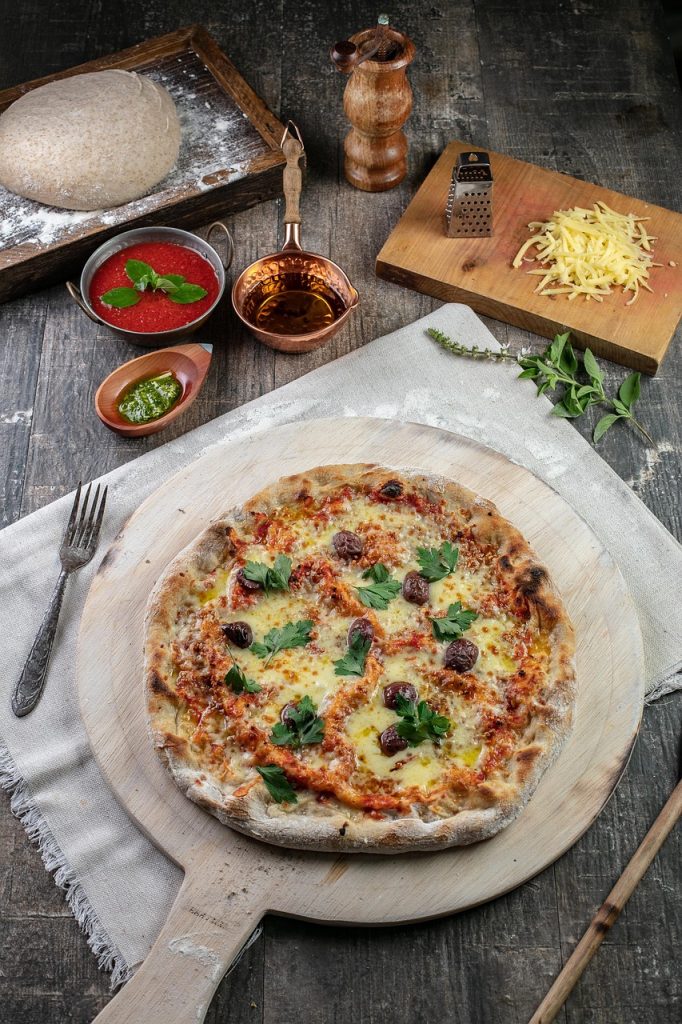 pizza, italian food, italian cuisine, snack, lunch, napoletana, food